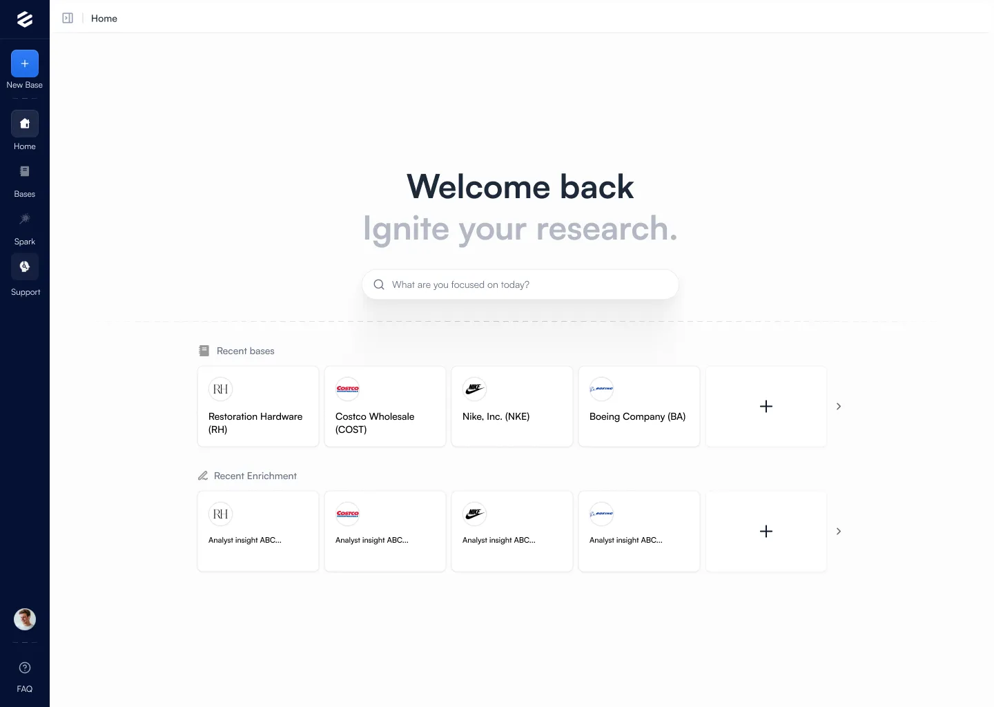 Cabby research dashboard preview